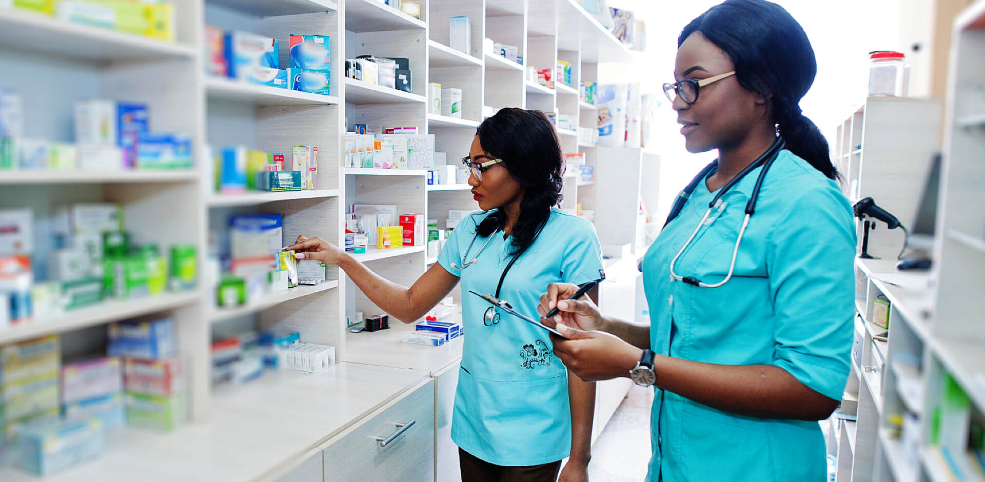pharmacists working
