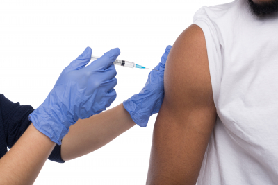 doctor making vaccination injection